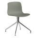 Hay About a Chair AAC10 stoel met gepolijst aluminium onderstel Dusty Green