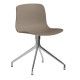 Hay About a Chair AAC10 stoel met gepolijst aluminium onderstel Khaki