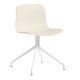 Hay About a Chair AAC10 stoel met wit onderstel Cream White