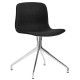 Hay About a Chair AAC11 gestoffeerde stoel, onderstel gepolijst aluminium, Steelcut 190