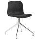 Hay About a Chair AAC11 gestoffeerde stoel, onderstel gepolijst aluminium, Remix 173