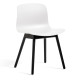 Hay About a Chair AAC12 stoel zwart gelakt onderstel wit