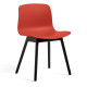Hay About a Chair AAC12 stoel zwart gelakt onderstel warm red