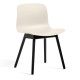 Hay About a Chair AAC12 stoel zwart gelakt onderstel crème wit