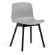 Hay About a Chair AAC12 stoel zwart gelakt onderstel grijs
