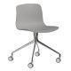 Hay About a Chair AAC14 stoel met gepolijst aluminium onderstel Concrete Grey