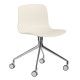 Hay About a Chair AAC14 stoel met gepolijst aluminium onderstel Cream White