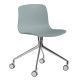 Hay About a Chair AAC14 stoel met gepolijst aluminium onderstel Dusty Blue
