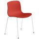 Hay About a Chair AAC16 stoel met wit onderstel Warm Red