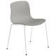 Hay About a Chair AAC16 stoel met wit onderstel Concrete Grey