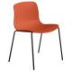 Hay About a Chair AAC16 stoel met zwart onderstel Orange