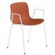 Hay About a Chair AAC18 stoel met wit onderstel Orange