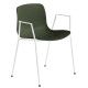 Hay About a Chair AAC18 stoel met wit onderstel Green