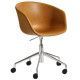 Hay About a Chair AAC53 bureaustoel, onderstel gepolijst aluminium, Silk Leather SIL0250