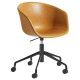 Hay About a Chair AAC53 bureaustoel, onderstel zwart, Silk Leather 0250