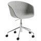 Hay About a Chair AAC53 bureaustoel, onderstel gepolijst aluminium, Hallingdal 130