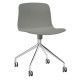Hay About a Chair AAC14 stoel met gepolijst aluminium onderstel Grey