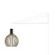 Secto Design Octo 4240 hanglamp witte wandbeugel zwart
