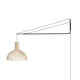 Secto Design Victo 4250 wandlamp zwarte wandbeugel naturel