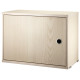 String Furniture Kast met openslaande deur 58x42x30cm naturel essen