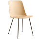 &tradition Rely HW6 stoel beige zand, bronzed onderstel