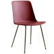 &tradition Rely HW6 stoel rood bruin, bronzed onderstel