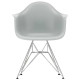 Vitra Eames DAR stoel verchroomd onderstel, helder grijs