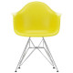 Vitra Eames DAR stoel verchroomd onderstel, sunlight