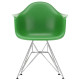 Vitra Eames DAR stoel verchroomd onderstel, groen