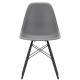 Vitra Eames DSW stoel zwart esdoorn onderstel, graniet grijs