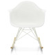 Vitra RAR schommelstoel, wit, wit gepoedercoat onderstel