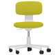 Vitra Rookie bureaustoel low yellow/pastel green, grijs onderstel